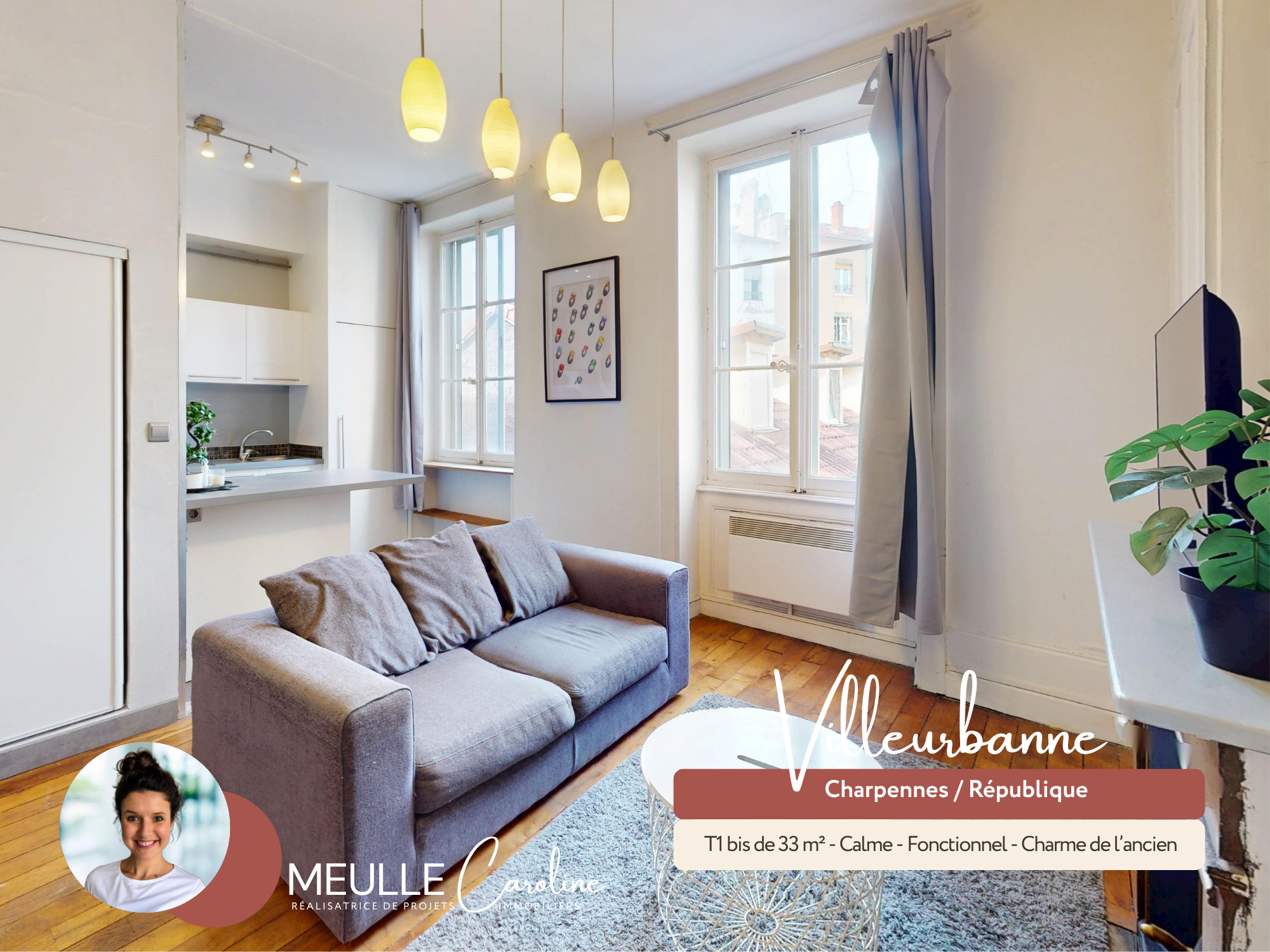 Appartement 1 pièce 33 m² · à Villeurbanne · 33 m² · 169 000 €