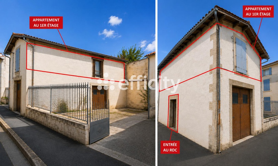 appartement 3 pièces - 64m2 à Saint-Jean-d'Angély (17400)