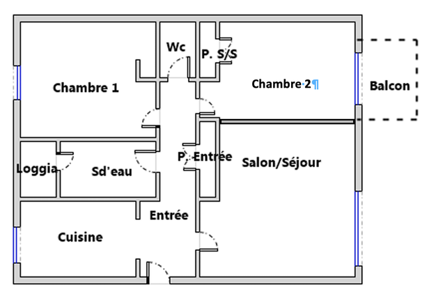appartement 3 pièces - 60m2 à Mérignac (33700)