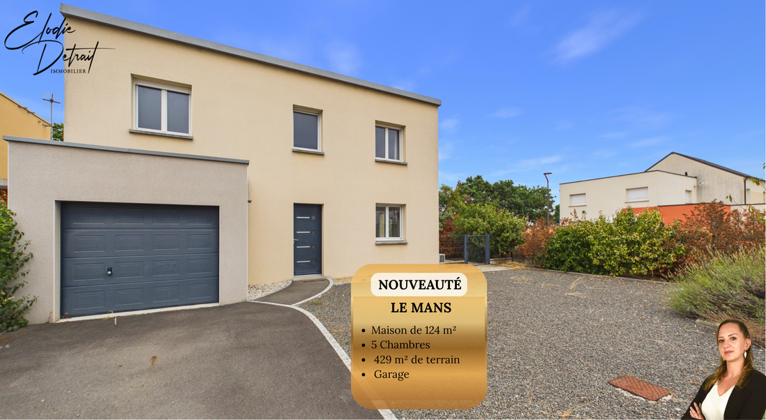 maison 6 pièces - 124m2 à Le Mans (72000)