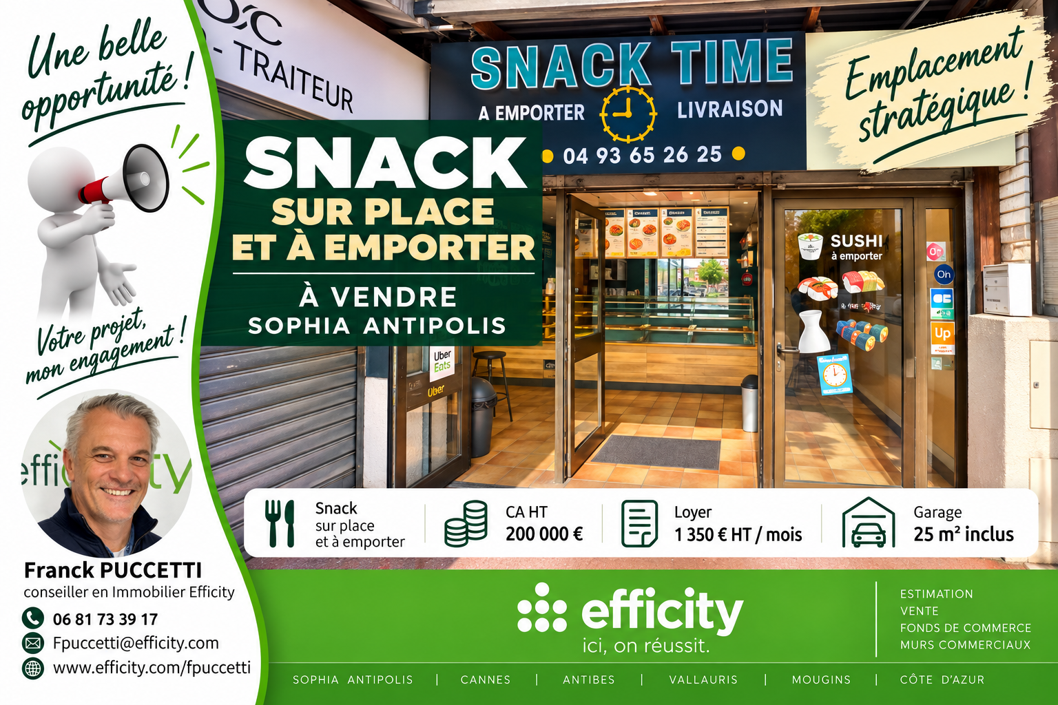 Fonds De Commerce - 70 m² · à Valbonne · 70 m² · 132 000 €