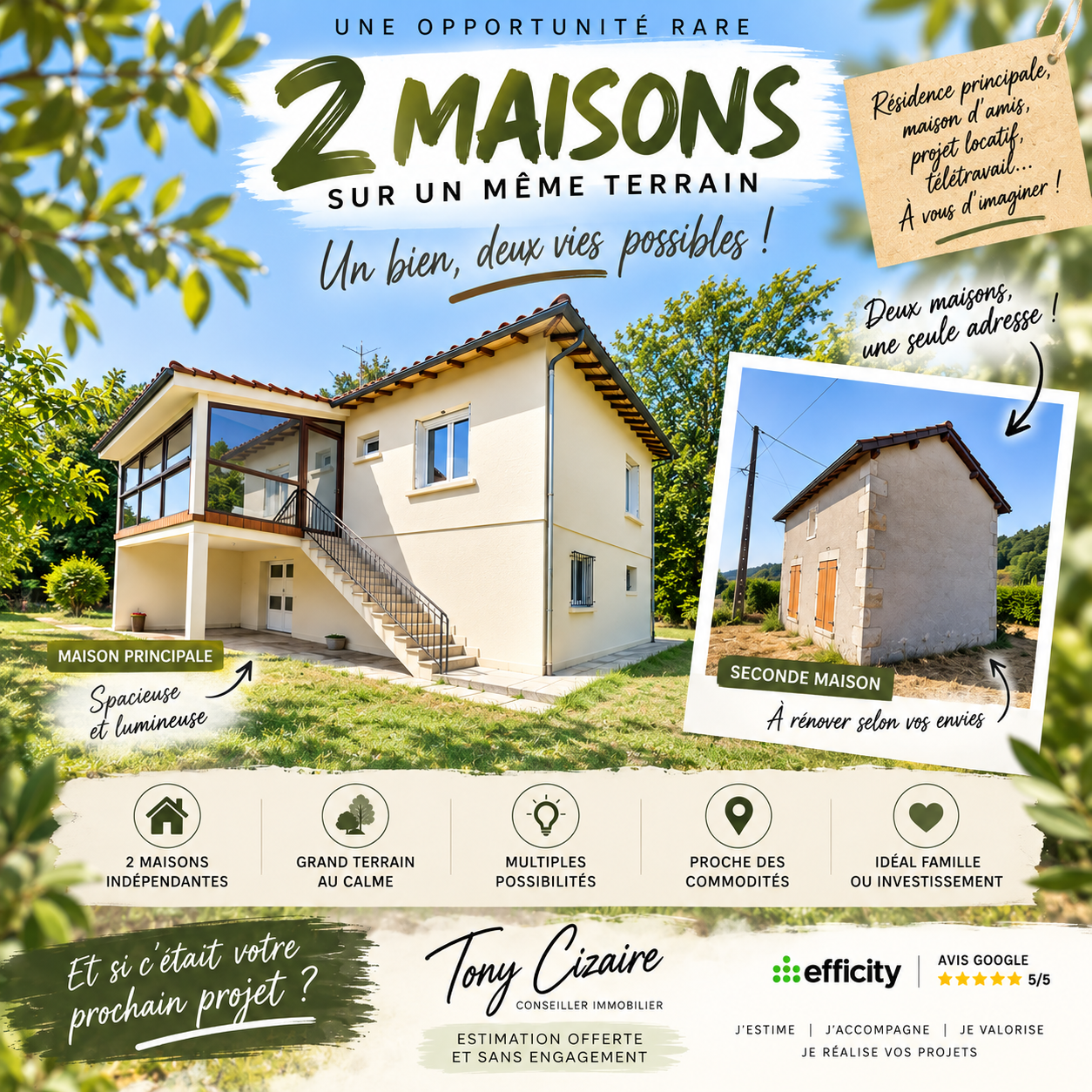 Maison 5 pièces 140 m² · à Clermont-Dessous · 140 m² · 114 900 €