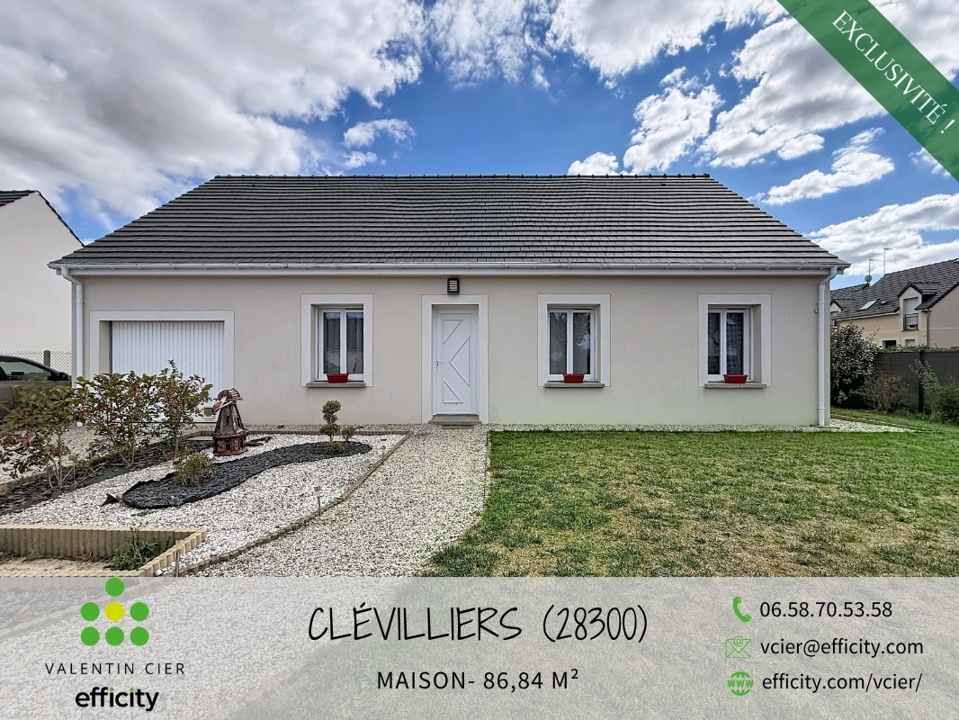 Maison 4 pièces 87 m² · à Clévilliers · 87 m² · 214 000 €