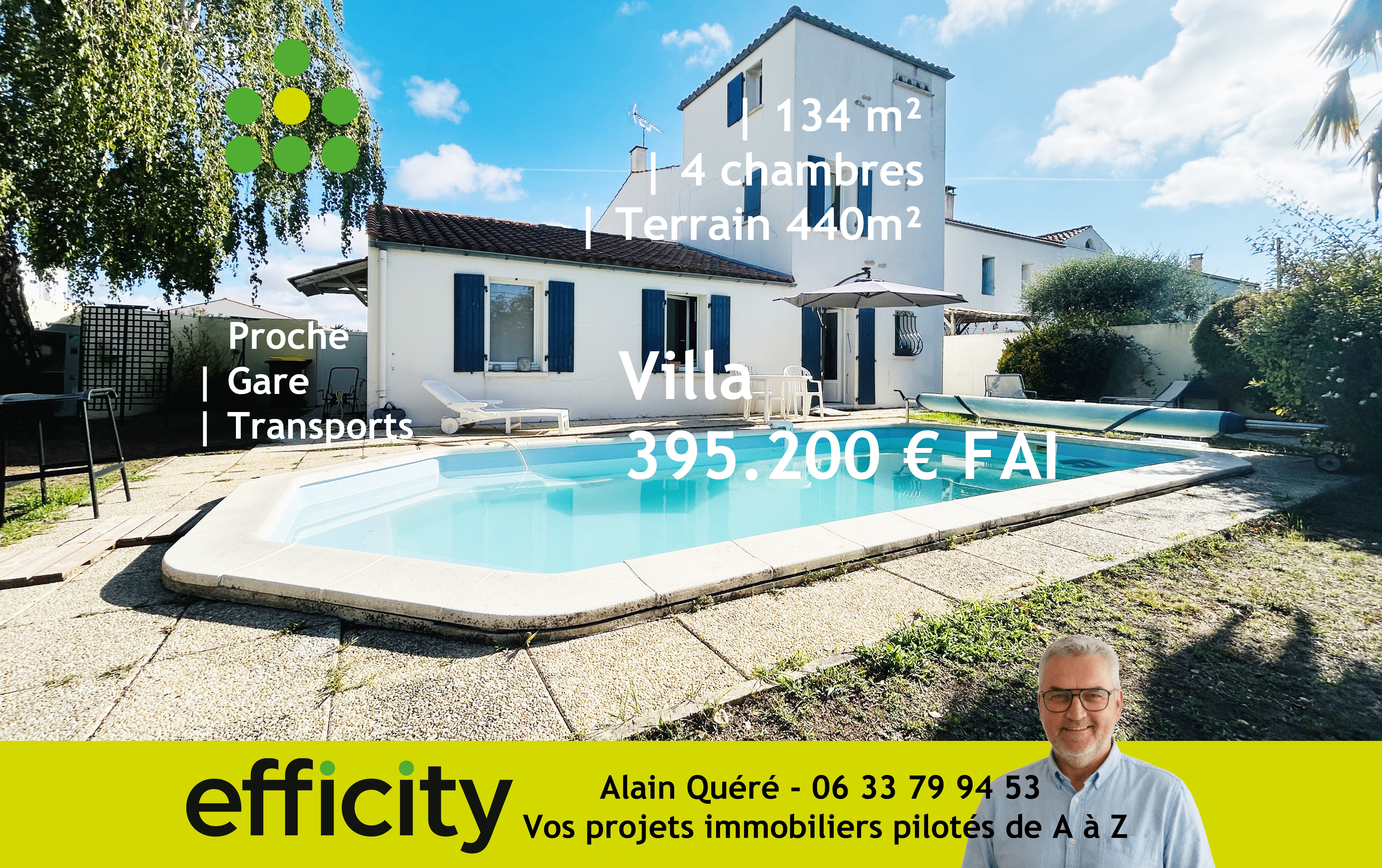 Maison 5 pièces 134 m² · à La Jarrie · 134 m² · 395 200 €