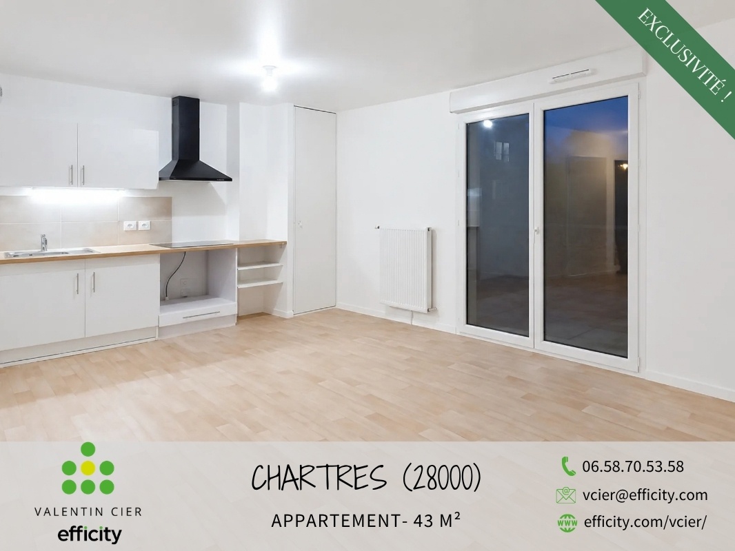 Appartement 2 pièces 43 m² · à Chartres · 43 m² · 149 000 €