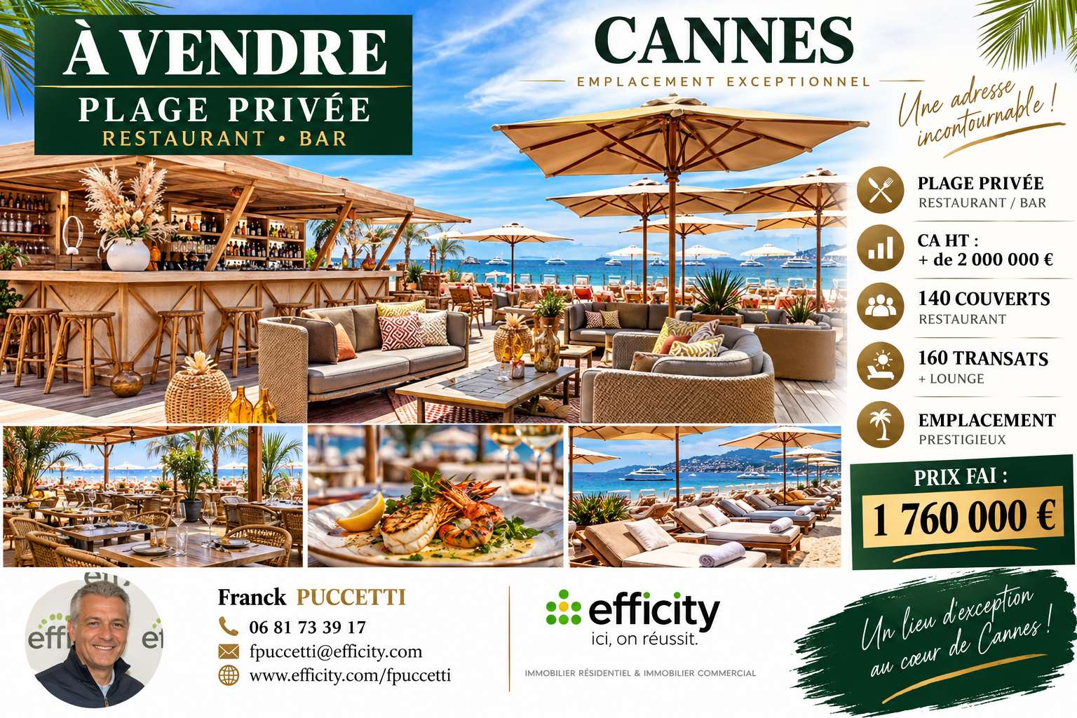 Local commercial 400 m² · à Cannes · 400 m² · 1 760 000 €
