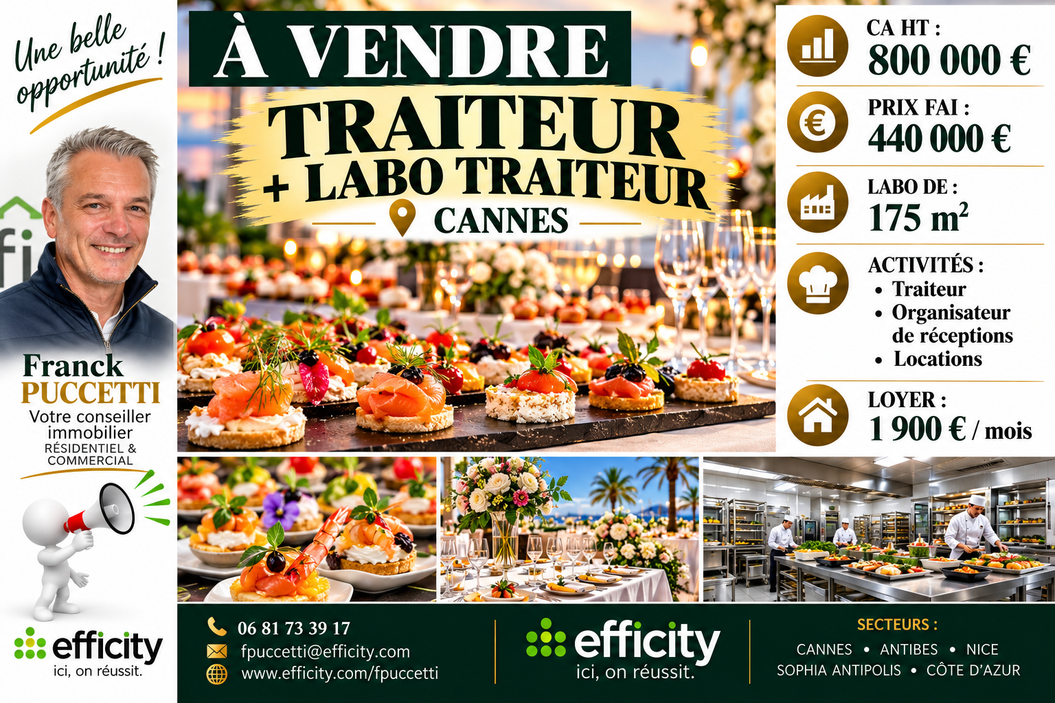 Local commercial 180 m² · à Cannes · 180 m² · 440 000 €
