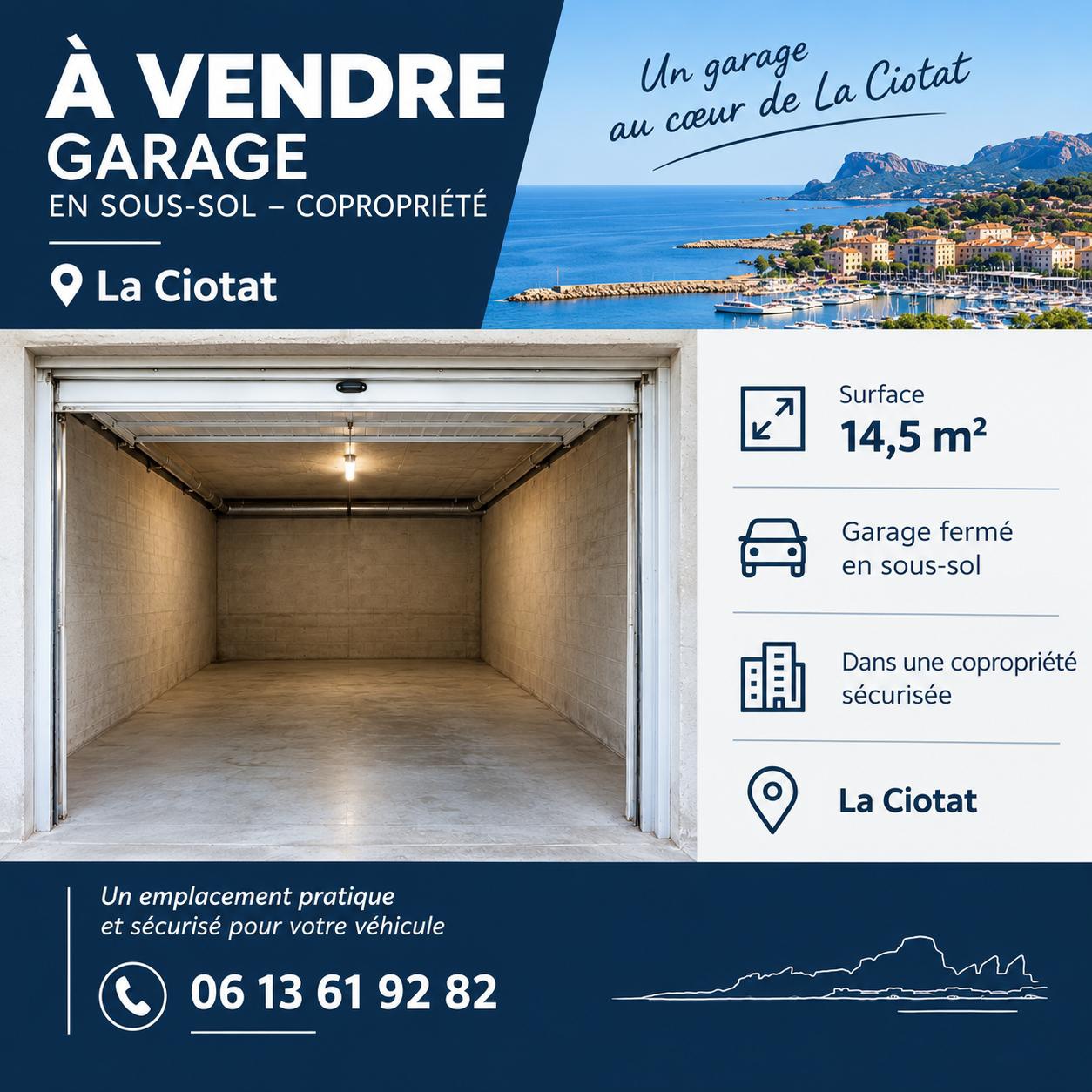 Parking 15 m² · à La Ciotat · 15 m² · 33 000 €